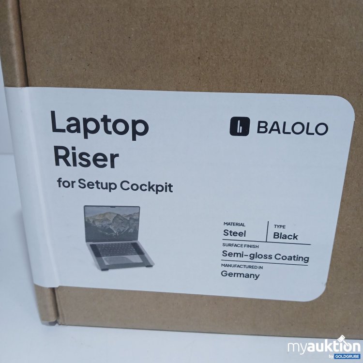 Artikel Nr. 818325: Balolo Laptop Riser for Setup Cockpit Black 
