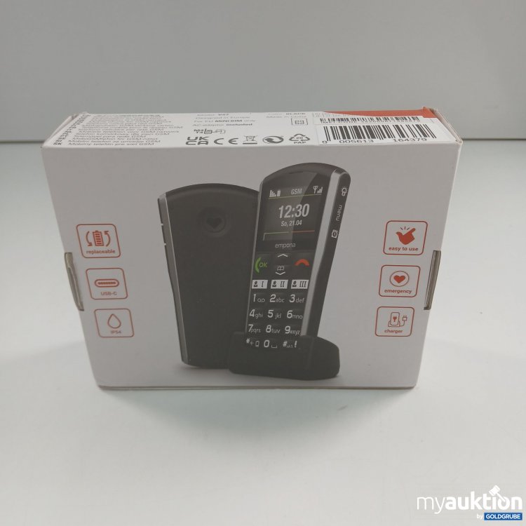 Artikel Nr. 846325 Artikel Nr. 846325: Emporia Simplicity V27 Black Mobiltelefon für GSM-Netz