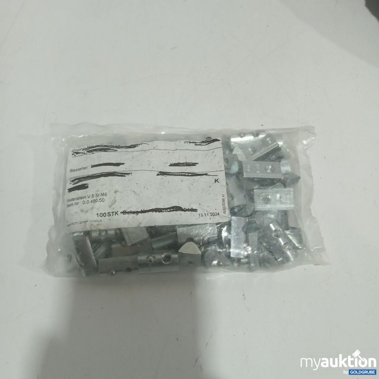 Artikel Nr. 887325: Item Nutenstein V 8 St. M6 verzinkt 100 Stück 