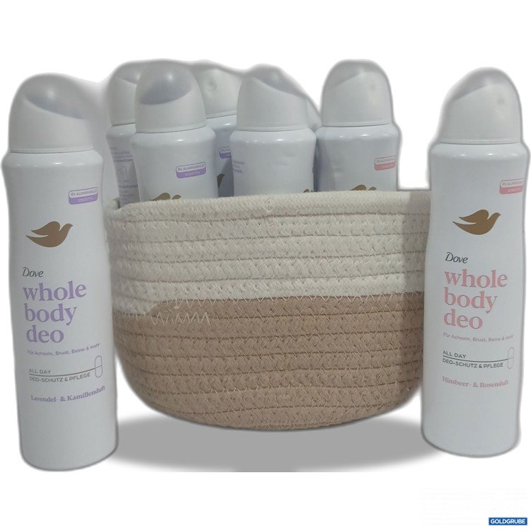 Artikel Nr. 960325: Dove Whole body deo 10x150ml mit Korb 