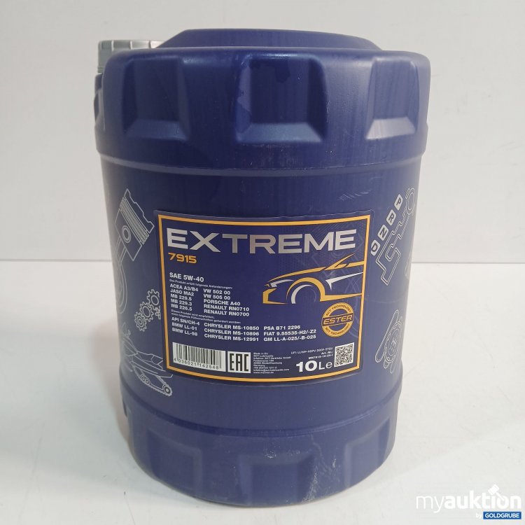Artikel Nr. 961325 Artikel Nr. 961325: Mannol Extreme 7915 Sae 5W-40 10l