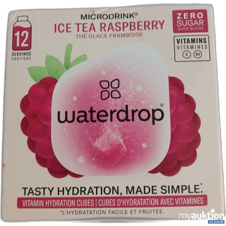 Artikel Nr. 997325 Artikel Nr. 997325: WATERDROOP Ice Tea Raspberry 12 Portionen Zero Sugar