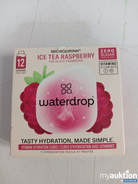 Artikel Nr. 997325 Artikel Nr. 997325: WATERDROOP Ice Tea Raspberry 12 Portionen Zero Sugar