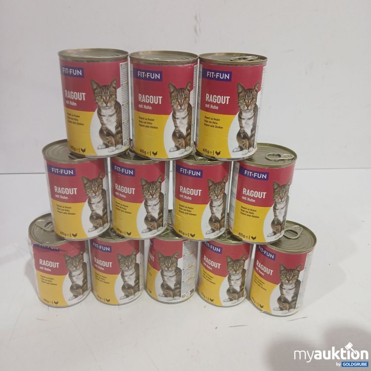 Artikel Nr. 460326 Artikel Nr. 460326: Fit+Fun Katzenfutter Ragout mit Huhn 12x415g