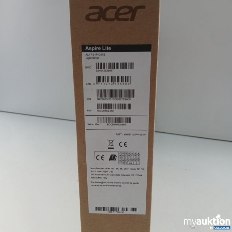 Artikel Nr. 921326: Acer Aspire Lite AL17-31P-C41E