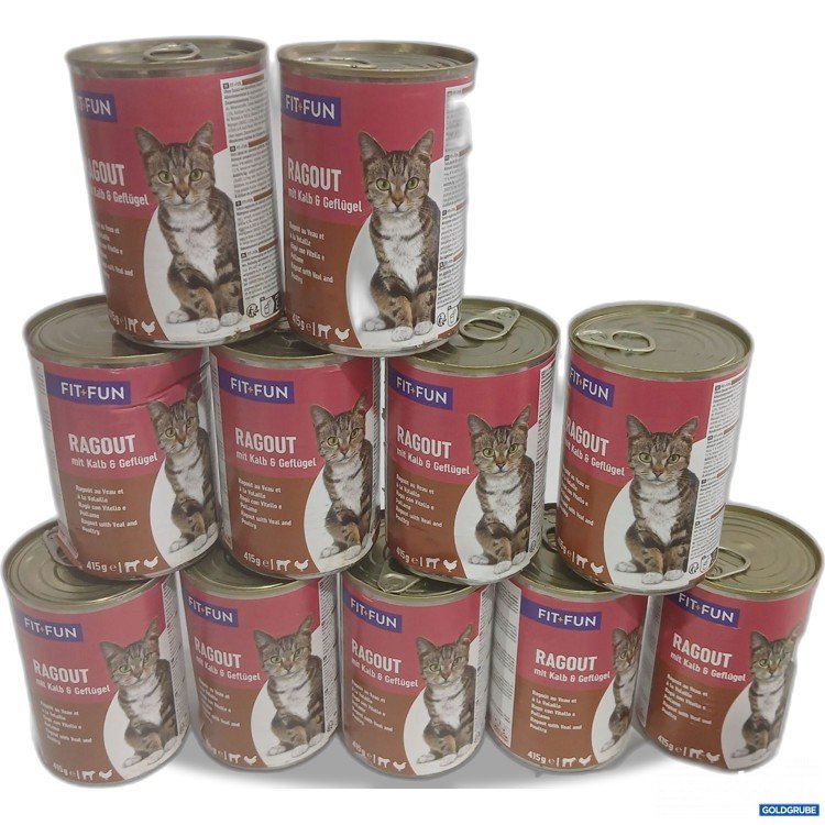 Artikel Nr. 460327: Fit+Fun Katzenfutter Ragout mit Kalb & Geflügel 11x415g 