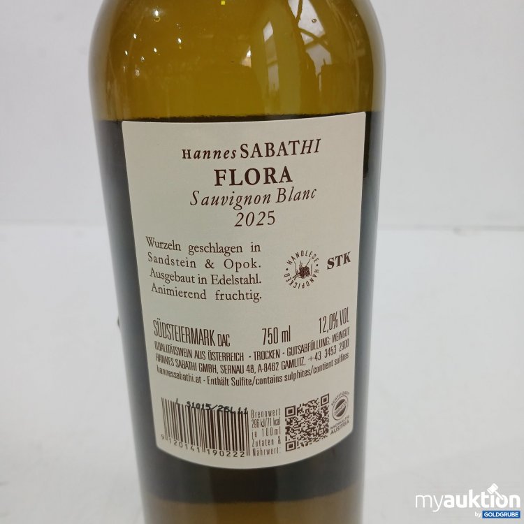 Artikel Nr. 470327 Artikel Nr. 470327: Hannes Sabathi Flora Sauvignon Blance 750 ml
