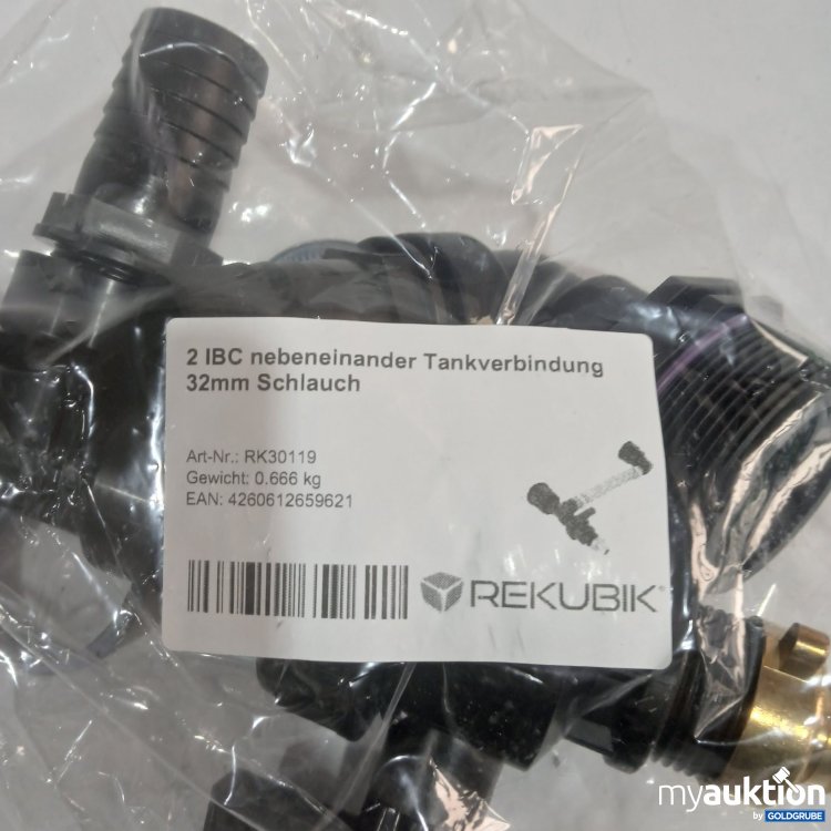 Artikel Nr. 471327 Artikel Nr. 471327: REKUBIK 2 IBC nebeneinander Tankverbindung 32mm Schlauch