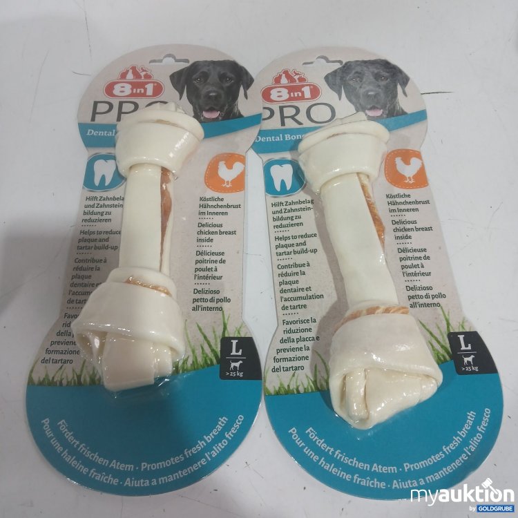 Artikel Nr. 477327 Artikel Nr. 477327: 8in1 PRO Dental Bone L Hundekauknochen