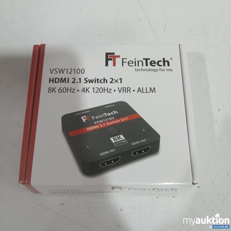 Artikel Nr. 446328 Artikel Nr. 446328: Fein Tech HDMI 2.1 Switch 2x1