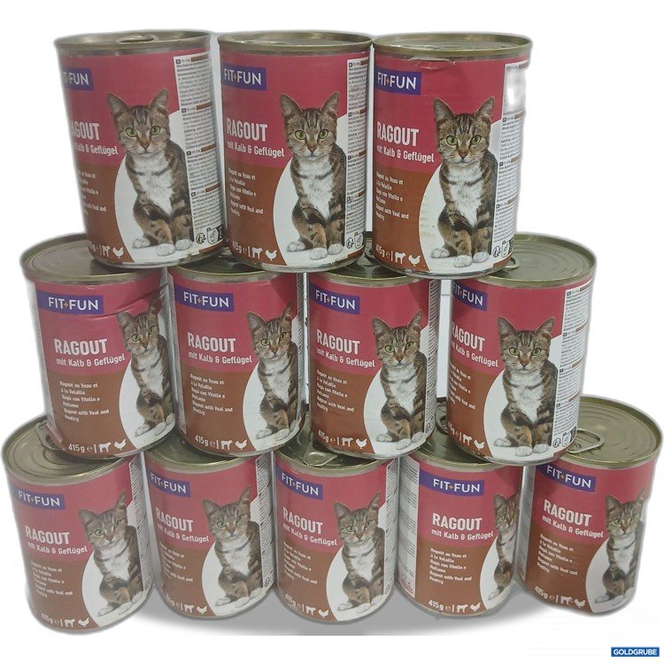 Artikel Nr. 460328: Fit+Fun Katzenfutter Ragout mit Kalb & Geflügel 12x415g 