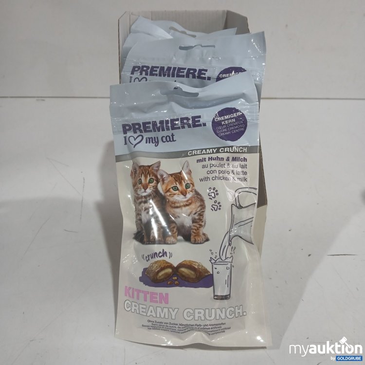 Artikel Nr. 477328 Artikel Nr. 477328: Premiere Kitten Creamy Crunch mit Huhn & Milch 6x60g