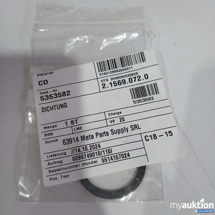 Artikel Nr. 521328 Artikel Nr. 521328: SDF Parts Dichtung 2.1569.072.0