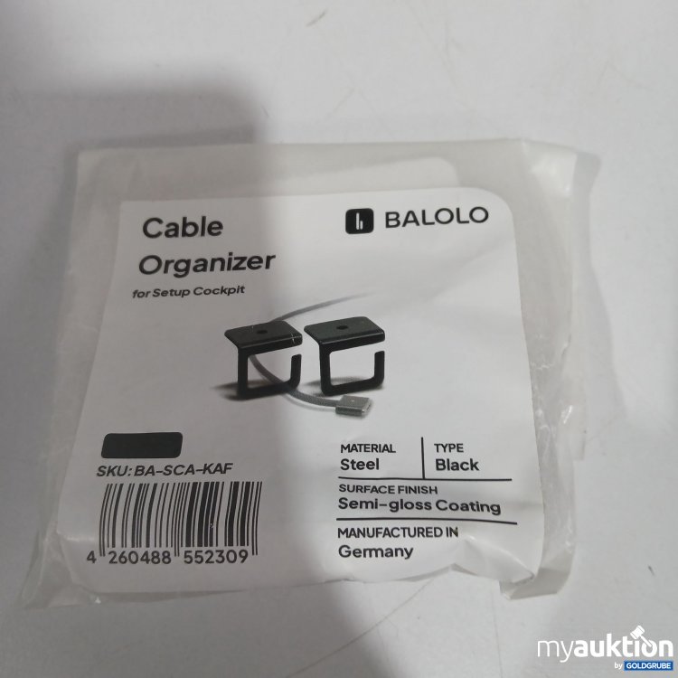 Artikel Nr. 818328: Balolo Cable Organizer for Setup Cockpit Black 
