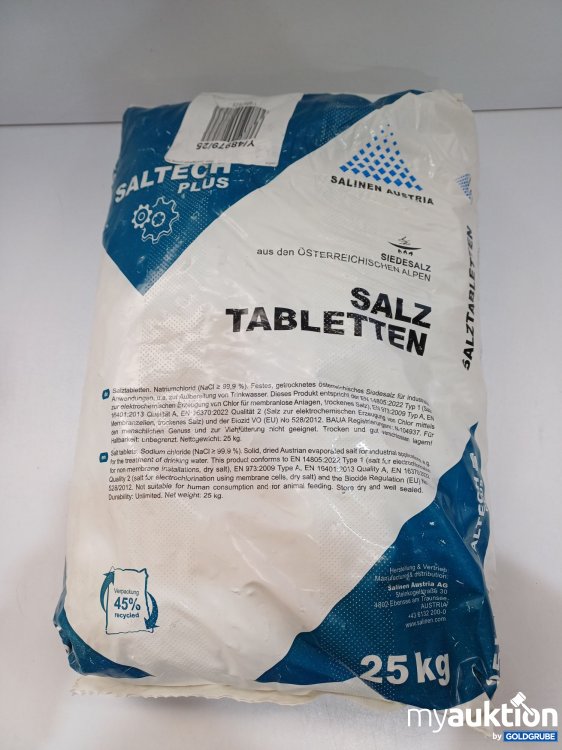 Artikel Nr. 877328: Siedesalz Salztabletten 25kg