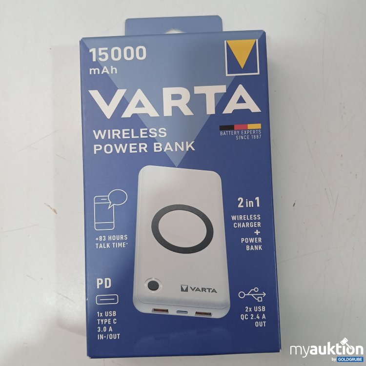 Artikel Nr. 952328 Artikel Nr. 952328: Varta Wireless Power Bank 57908