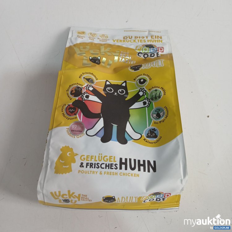Artikel Nr. 958328: Lucky Lou Katzenfutter Geflügel & frisches Huhn 340g 