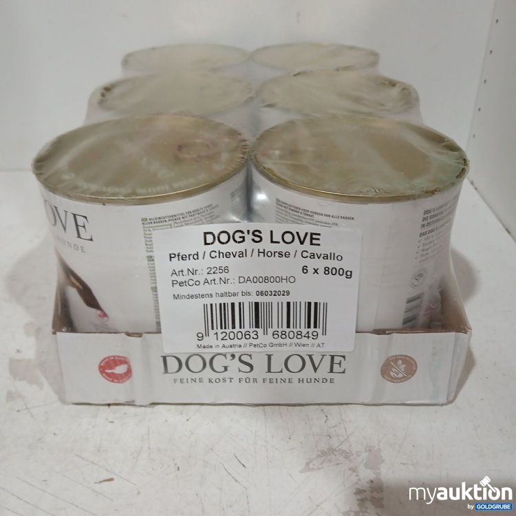 Artikel Nr. 978328: DOG'S LOVE Hundefutter Pferd 6x800 g