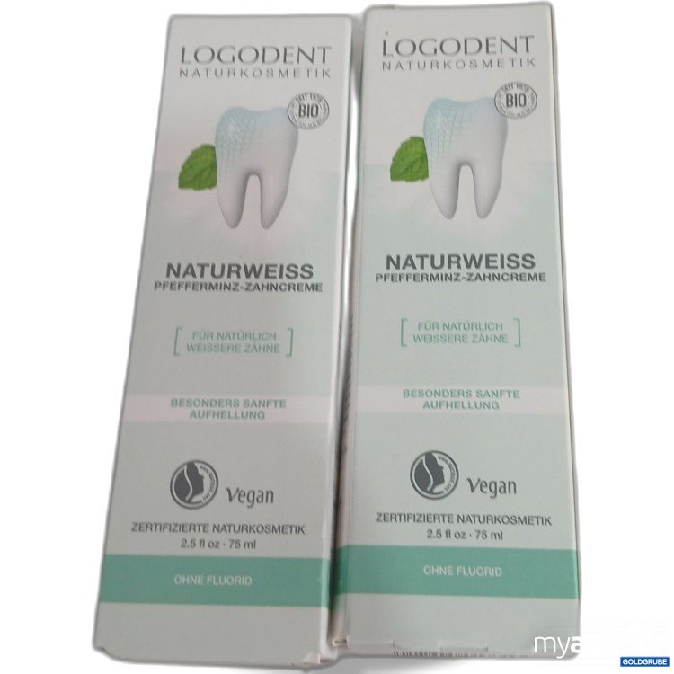 Artikel Nr. 444329 Artikel Nr. 444329: Logodent naturweiß Pfefferminz-Zahncreme je 75ml
