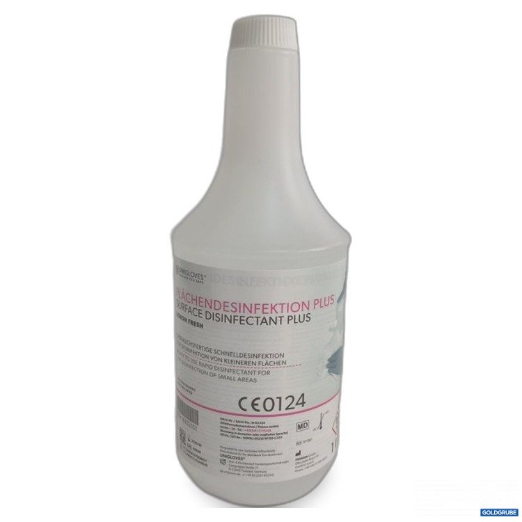 Artikel Nr. 465329 Artikel Nr. 465329: Unigloves Flächendesinfektion Plus Surface Disinfectant Lemon Fresh 1L