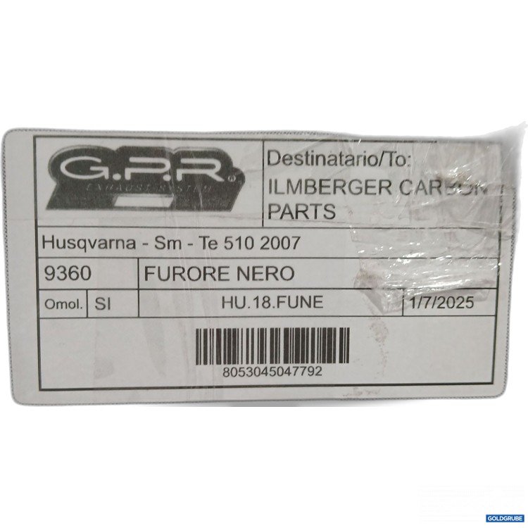 Artikel Nr. 897329: GPR Husqvarna Sm Te 510 2007 Auspuff