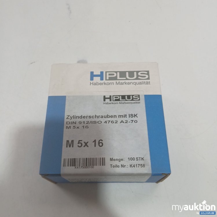 Artikel Nr. 902329: HPlus Zylinderschrauben mit ISK DIN 912/ISO 4762 A2-70 M5x16 100 Stück 