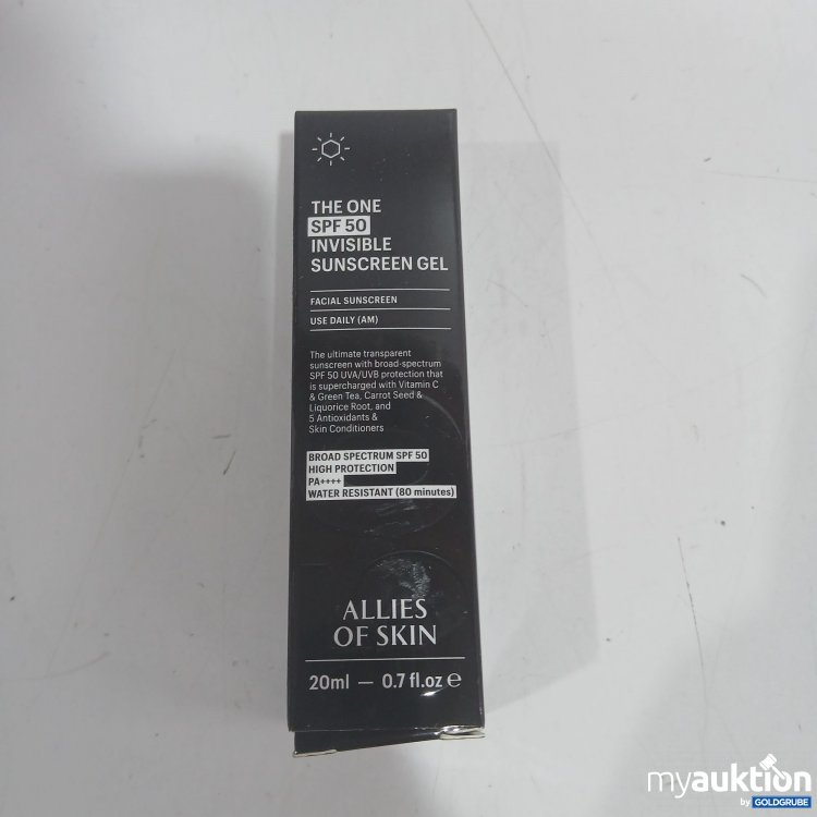 Artikel Nr. 960329: Allies of skin The one SPF50 Invisible Sunscreen Gel 20ml 