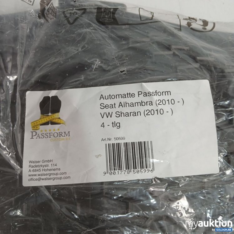 Artikel Nr. 996329 Artikel Nr. 996329: Passform Automatte Set Seat Alhambra (2010-) VW Sharan (2010-) 4tlg.
