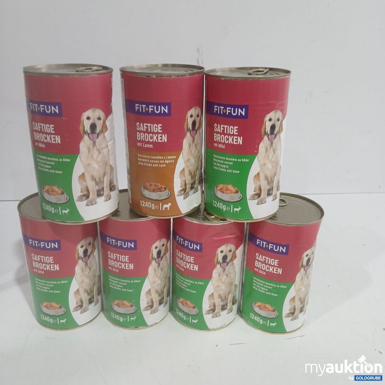 Artikel Nr. 460330: Fit+Fun Hundefutter diverse Sorten 7x1240g 