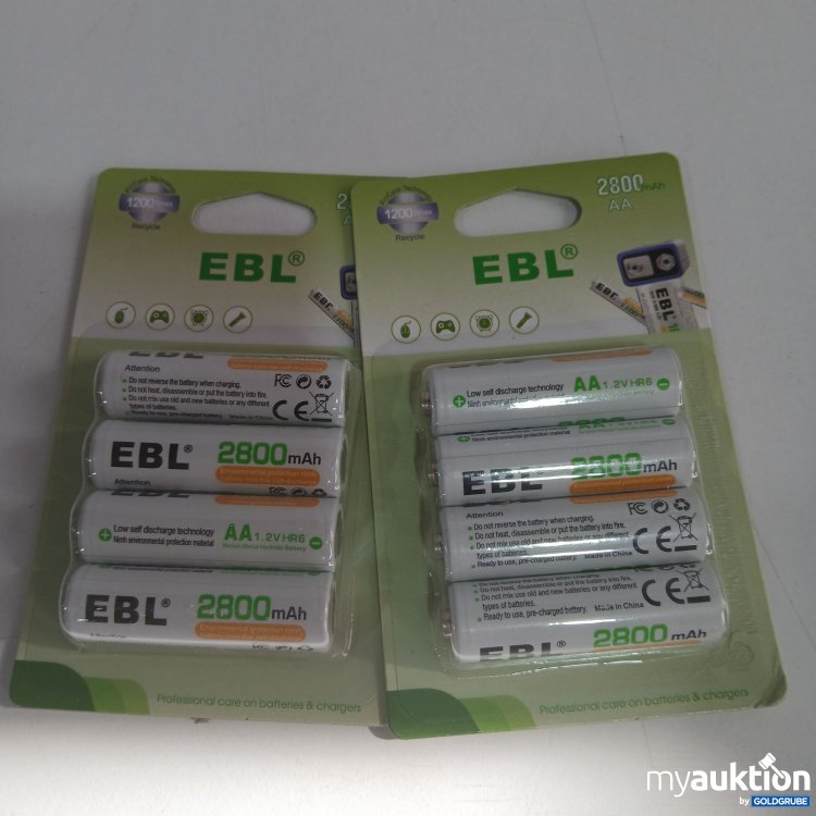 Artikel Nr. 809330: EBL High Performance AA Rechargeable Batteries 8Stk