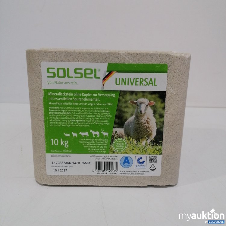 Artikel Nr. 844330: Solsel Universal Mineralleckstein  ohne Kupfer 10kg