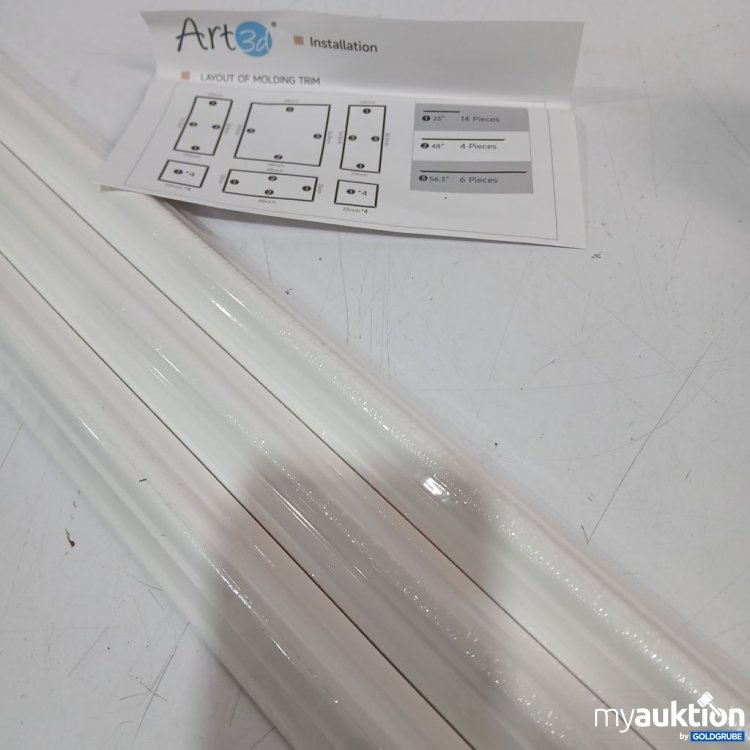 Artikel Nr. 892330: Art 3d deckenleisten in 3 verschiedene Längen 24stk