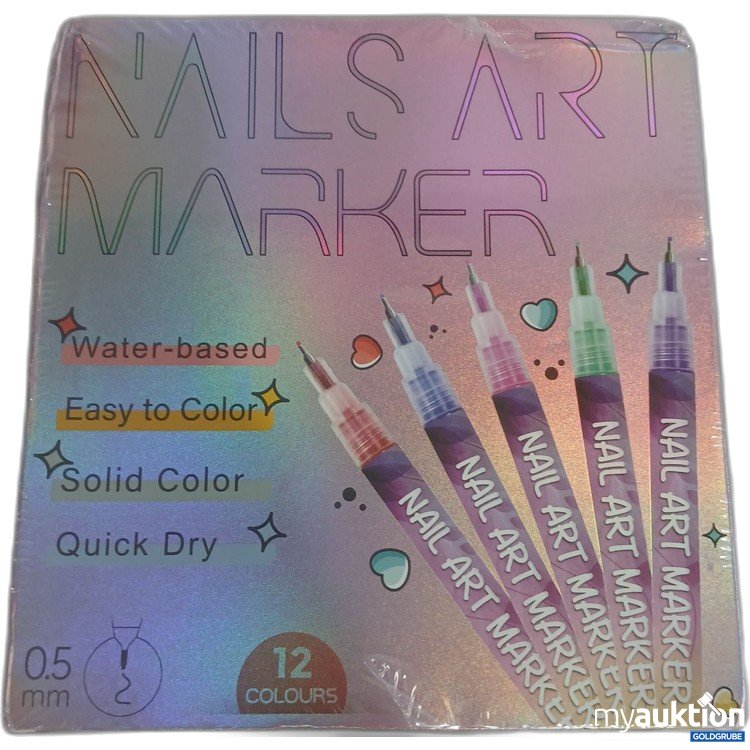Artikel Nr. 979330: Nails Art Marker 12Colours 0,5mm 