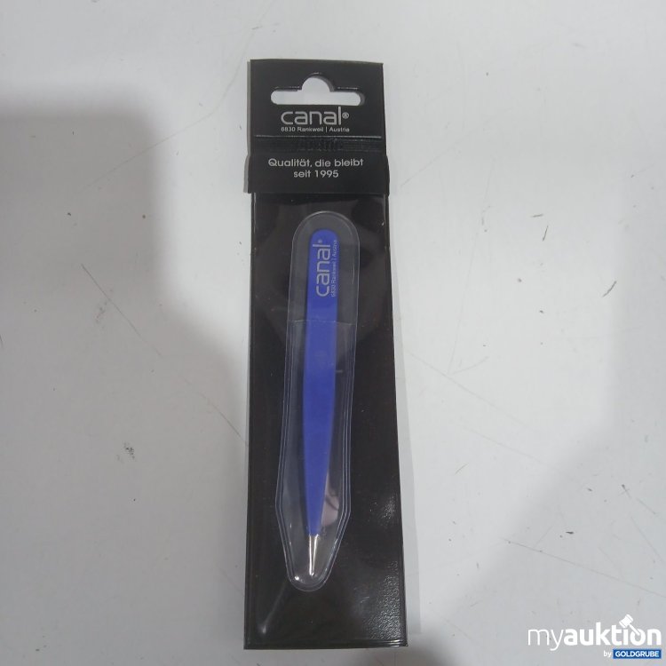 Artikel Nr. 526331: canal Splitterpinzette blau 9 cm rostfrei 2023-02