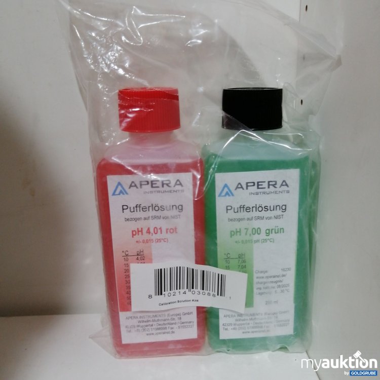 Artikel Nr. 758331 Artikel Nr. 758331: Apera Pufferlösung ph 4,01 und ph 7,00