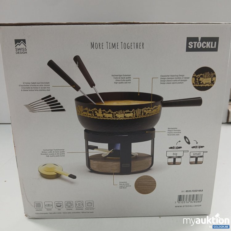 Artikel Nr. 921331: Stockli Fondue Set Pilatus Wood Classic Alp 22 ø22/2.4l/6 Per.