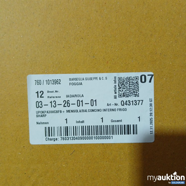 Artikel Nr. 956331: Kühlschrank Türfach Q431377