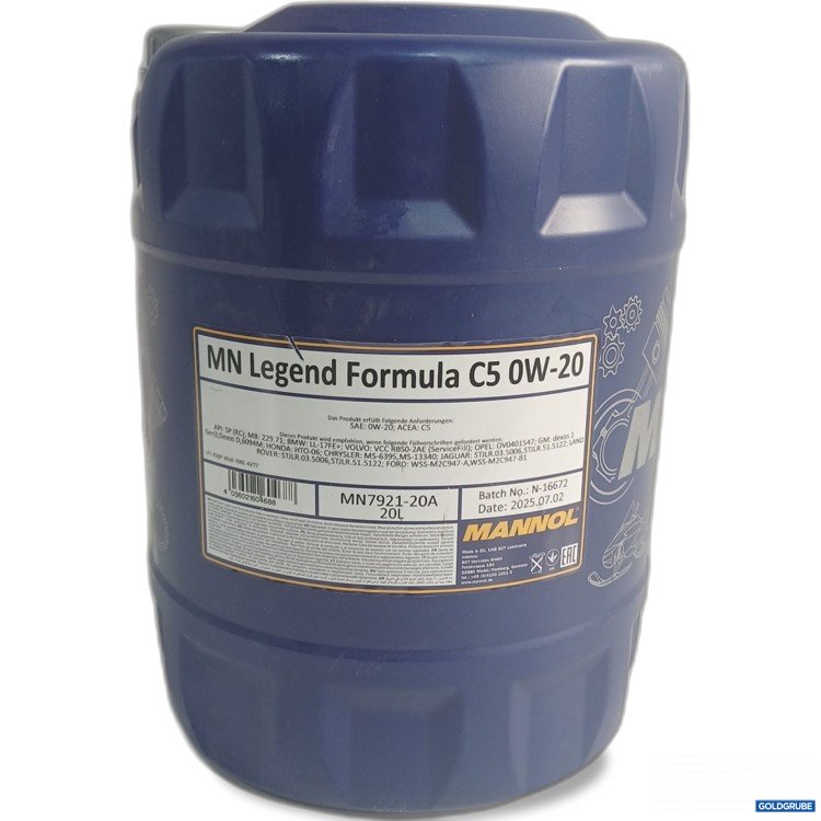 Artikel Nr. 961331 Artikel Nr. 961331: Mannol MN Legend Formula C5 0W-20 20l