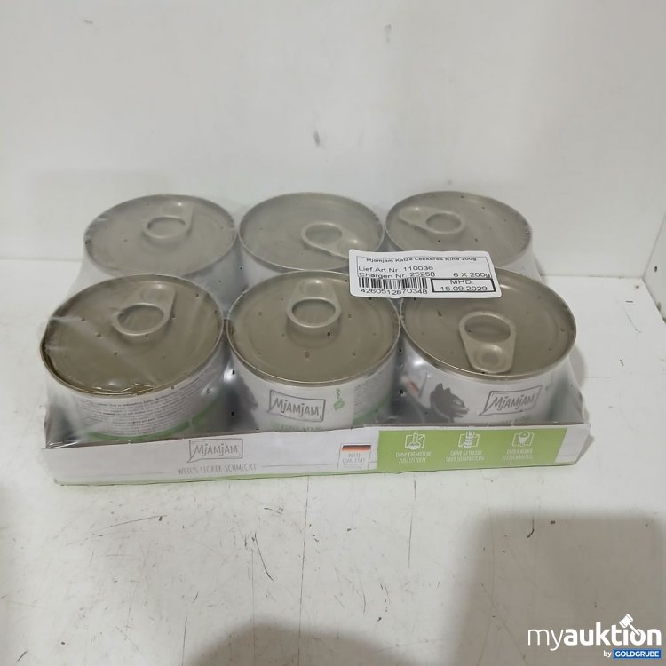 Artikel Nr. 978331: Mjamjam Katze Leckeres Rind 6x200g