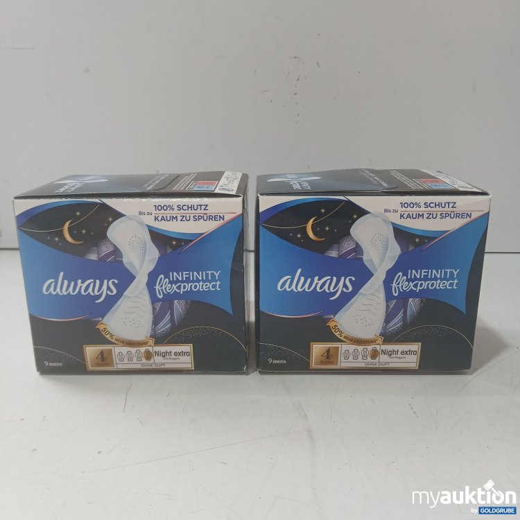 Artikel Nr. 989331 Artikel Nr. 989331: Always Infinity flexprotect Night extra Gr. 4 2x9Stk