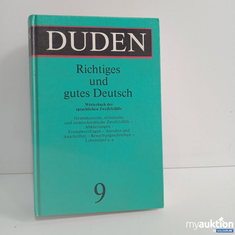 Artikel Nr. 397332 Artikel Nr. 397332: Duden Richtiges und gutes Deutsch 9