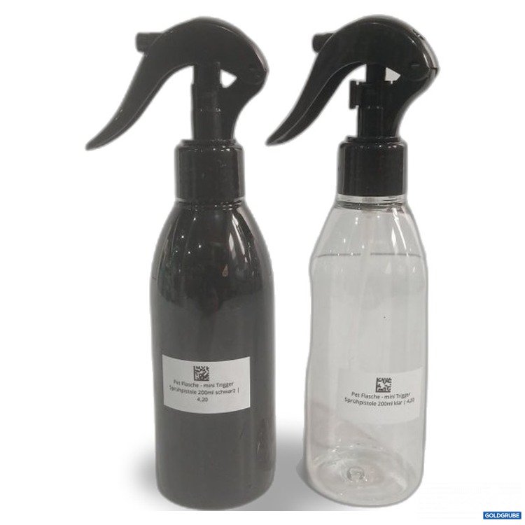 Artikel Nr. 465332 Artikel Nr. 465332: Sprühflasche mini Trigger 200 ml schwarz und klar