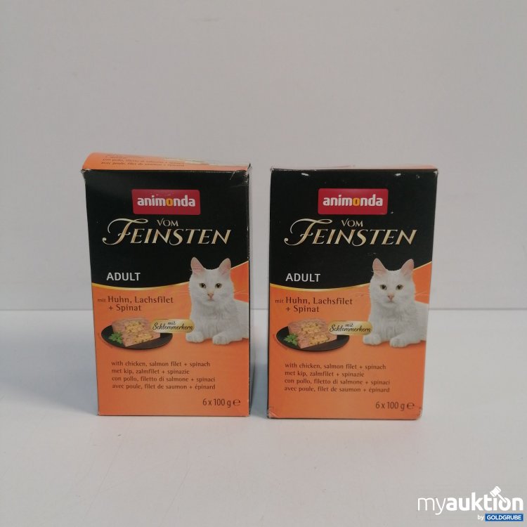 Artikel Nr. 855332: Animonda vom Feinsten Adult Huhn, Lachs, Spinat 2x6x100g