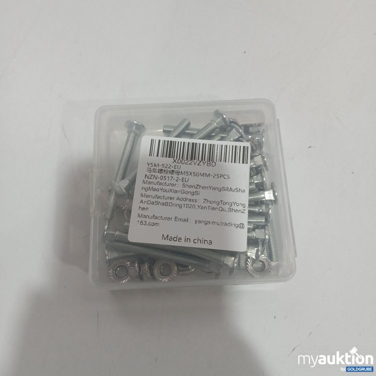 Artikel Nr. 879332: Schlossschrauben M5x50mm 25 Stück 