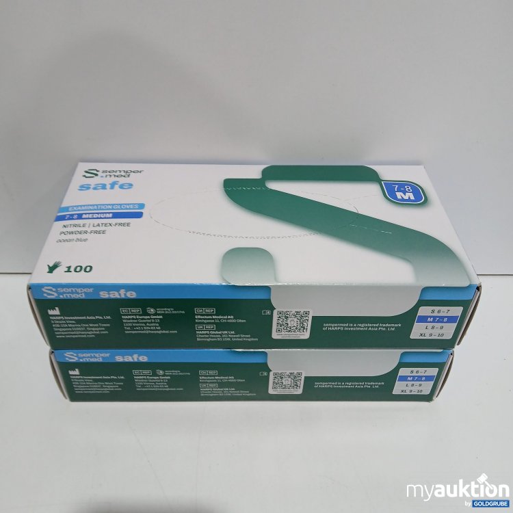 Artikel Nr. 890332: Semperoper med Safe Examination Gloves Größe M 7-8 2×100 Stück 