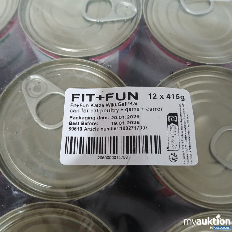 Artikel Nr. 978332 Artikel Nr. 978332: FIT+FUN Ragout Katzenfutter 12x415 g