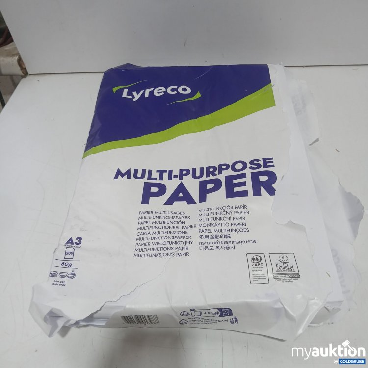 Artikel Nr. 988332 Artikel Nr. 988332: Lyreco Multi Purpose Paper A3 500 80g