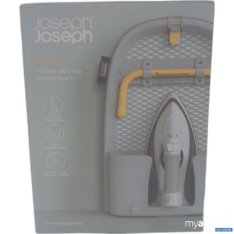 Artikel Nr. 995332: Joseph Joseph Pocket Faltbares Tisch-Bügelbrett grau/gelb Maße aufgeklappt 90x33cm  