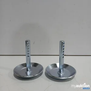 Auktion Schneepflug Gleitkufen/ Metallständer mit Lochstab 2 Stk keine weiteren Angaben