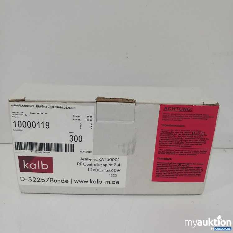 Artikel Nr. 440333 Artikel Nr. 440333: Kalb RF Controller spirit 2.4 KA160001